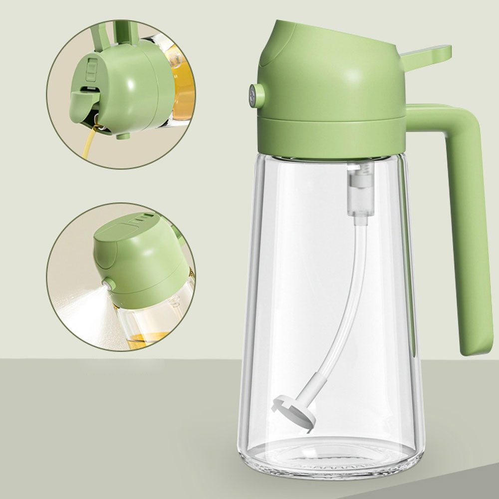 2 in 1 Oil Sprayer Bottle Kitchen Tool for Cooking Baking BBQ Easy Spray