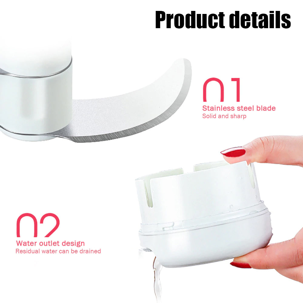 Mini Powerful Meat Grinder Hand-power Food Chopper Mincer Mixer